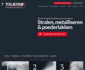 Tilkin.be(Stralen, metalliseren, poederlakken en renovatie van metaal) Screenshot