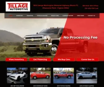 Tillageautomotive.com(Tillage Automotive in Virginia We Take Pride in Our Vehicles) Screenshot