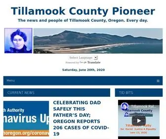 Tillamookcountypioneer.net(Tillamook County Pioneer) Screenshot