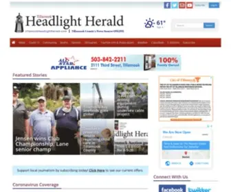 Tillamookheadlightherald.com(Tillamook County's News Source ONLINE) Screenshot