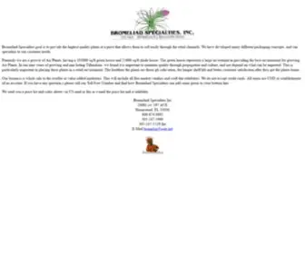 Tillandsia.com(Bromeliad Specialties) Screenshot