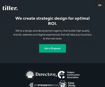 Tillerdigital.com(Calgary-based web development and design agency) Screenshot