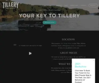 Tilleryboatrentals.com(Tillery Boat Rentals) Screenshot