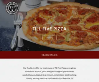 Tillfivepizza.com(Till Five Pizza) Screenshot