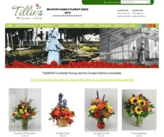 Tilliesflowers.com(Wichita Florist) Screenshot