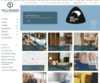 Tillmans.co.nz(Beautiful, bespoke, New Zealand made furniture) Screenshot