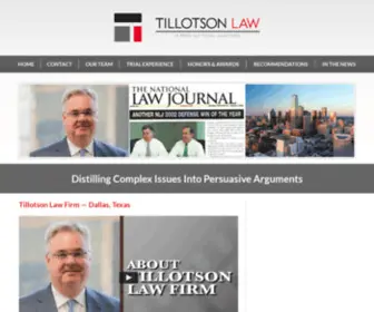 Tillotsonlaw.com(Tillotson Law Firm) Screenshot