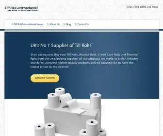 Tillrollinternational.co.uk(Till Roll International) Screenshot