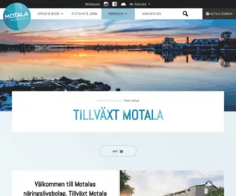 Tillvaxtmotala.se(Tillväxt Motala) Screenshot