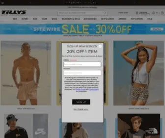 Tillys.com(Men, Women and Kids' Clothing & Shoe Store) Screenshot