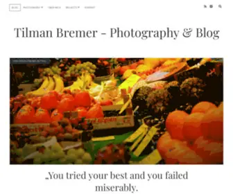 Tilmanbremer.de(Photography & Blog) Screenshot