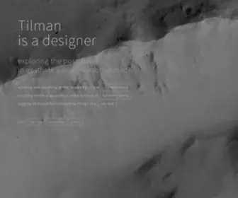 Tilman.me(Tilman is a designer) Screenshot