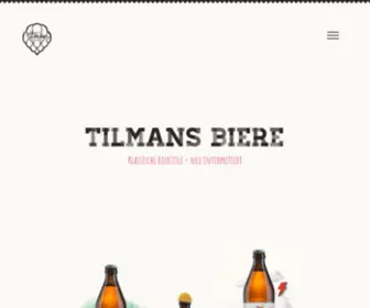 Tilmansbiere.de(Craftbeer aus München) Screenshot