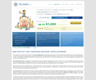 Tiloans.com(Payday loans) Screenshot