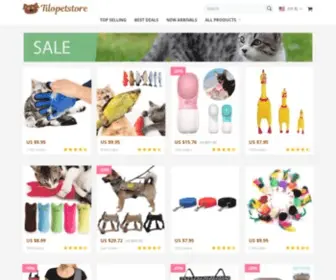 TilopetStore.com(Online shopping for Pet Supplies with free shipping) Screenshot