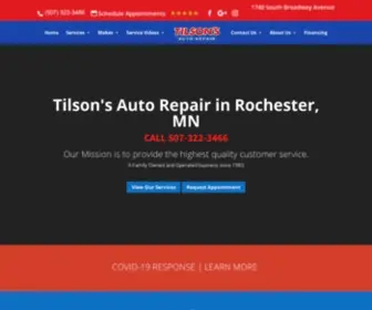 Tilsonsautorepair.com(Auto Repair in Rochester) Screenshot