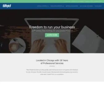 Tilted.net(Chicago Web Hosting) Screenshot