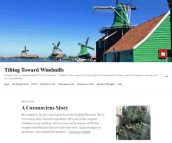 Tiltingtowardwindmills.com(A family's story of emigrating from the US to the Netherlands) Screenshot