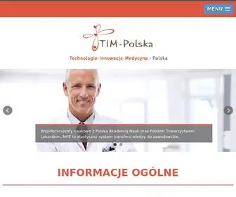 Tim-Polska.com.pl(Technologie Innowacje Medycyna) Screenshot