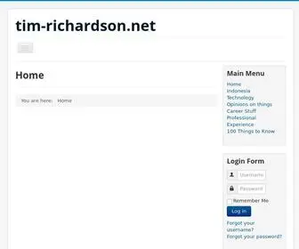 Tim-Richardson.net(Tim Richardson Melbourne) Screenshot