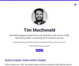 TimaCDonald.me(Laravel & PHP Developer) Screenshot