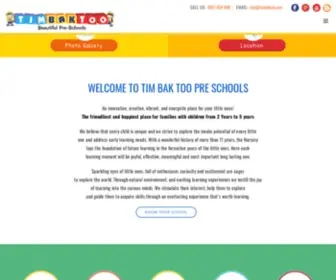 Timbaktoo.com(Best Preschool For Kids Playgroup Nursery) Screenshot