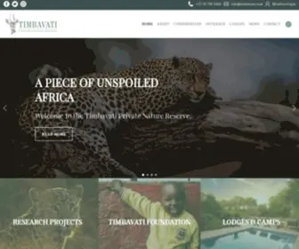 Timbavati.co.za(Timbavati Private Nature Reserve) Screenshot