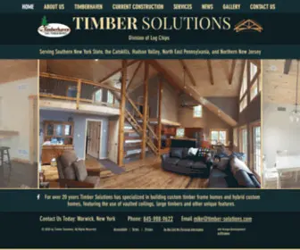 Timber-Solutions.com(New York Custom Home Builder) Screenshot