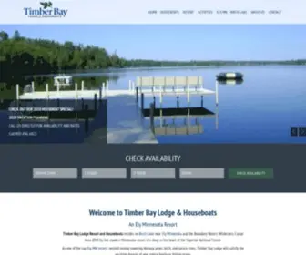 Timberbay.com(Ely Minnesota Resorts) Screenshot