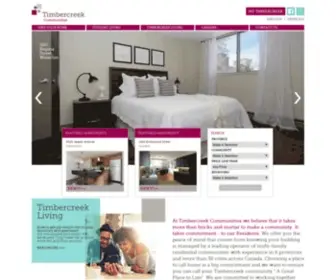 Timbercreekcommunities.com(Apartments for Rent Across Canada) Screenshot