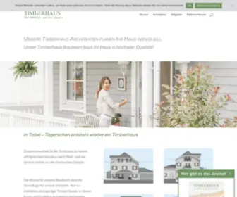 Timberhaus.ch(Startseite) Screenshot