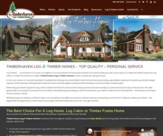 Timberhavenloghomes.com Screenshot