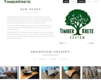 Timberkrete.com(Wood Slab Tables) Screenshot