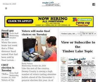 Timberlakesouthdakota.com(Timber Lake Topic) Screenshot