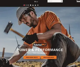 Timberlandpro.com(Timberland PRO Work Boots & Shoes) Screenshot