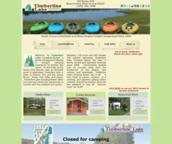 Timberlinelake.com(Timberline Lake Camping Resort) Screenshot