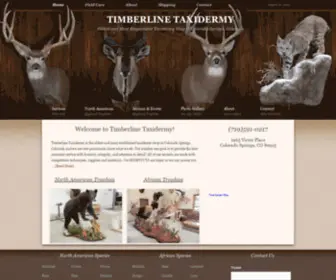 Timberlinetaxidermyco.com(Timberline Taxidermy) Screenshot