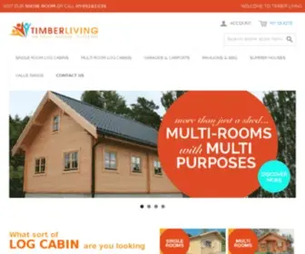 Timberliving.ie(Log Cabins Ireland from Timber Living) Screenshot