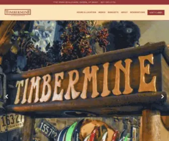 Timbermine.com(Steak and Chop House in Odgen) Screenshot