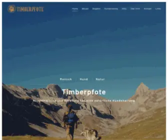 Timberpfote.ch(Hundetraining und Beratung für eine natürliche Hundehaltung) Screenshot