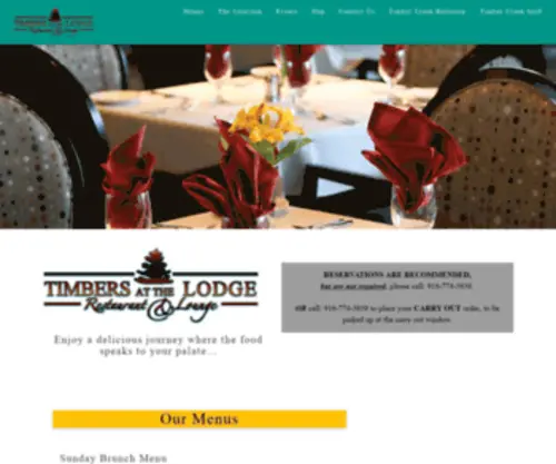 Timbersatthelodge.com(Timbers at the Lodge) Screenshot