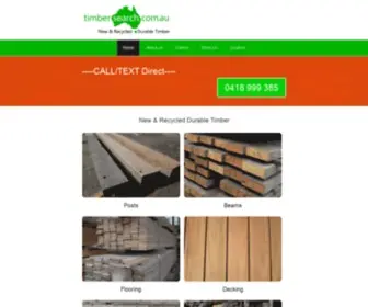 Timbersearch.com.au(New & Recycled Timber Yard Melbourne) Screenshot