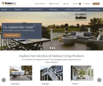 Timbertech.com(Composite Decking & Outdoor Living Products) Screenshot
