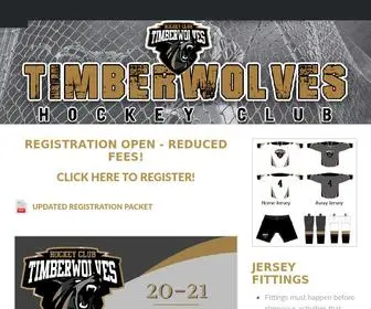 Timberwolveshockey.com(The timberwolves hockey club) Screenshot