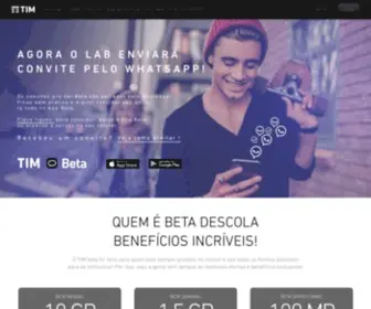 Timbeta.com.br(TIM BETA) Screenshot