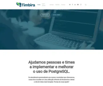 Timbira.com.br(Timbira is the only brazilian IT company whose focus) Screenshot
