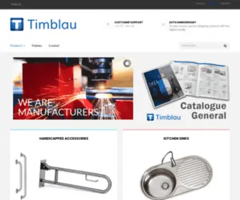 Timblau.es(Suministros para sanitarios y complementos auxiliares) Screenshot