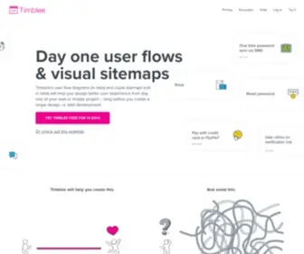 Timblee.com(User Flow Tool for Mobile & Web Design) Screenshot