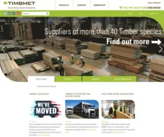 Timbmet.com(UK Timber suppliers and manufacturers) Screenshot