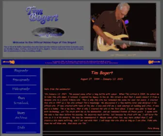 Timbogert.com(The Tim Bogert Site) Screenshot